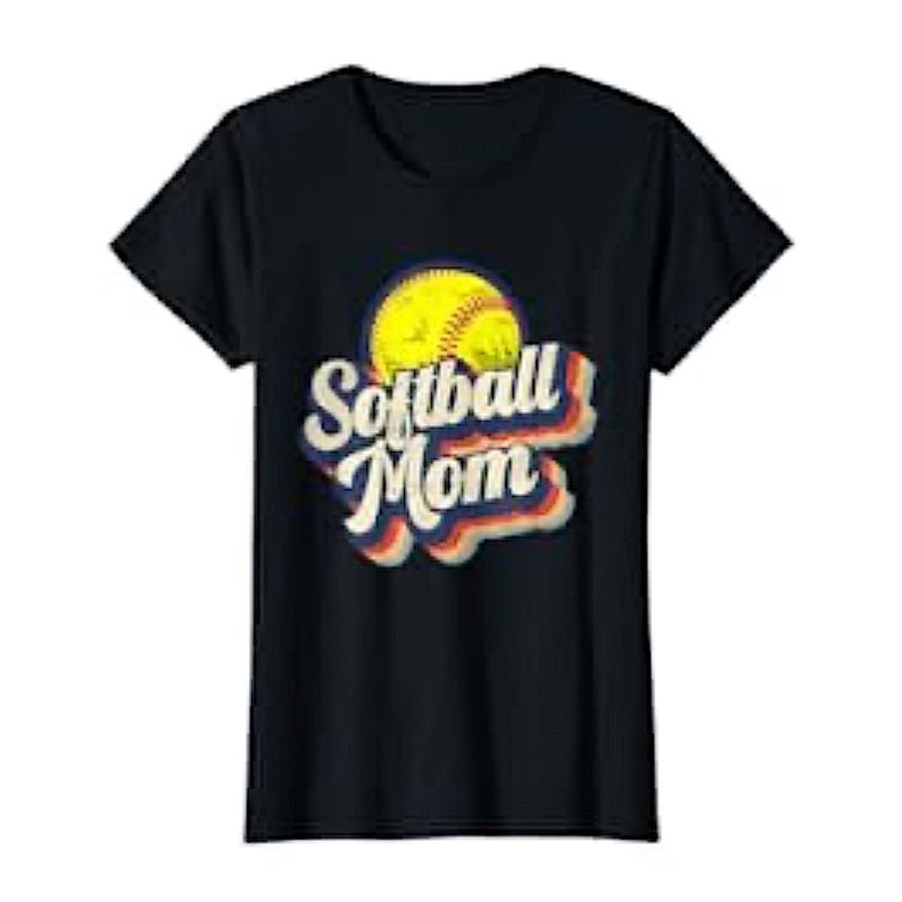 🌴 Softball Mom Graphic T-Shirt Black XL Port & Company